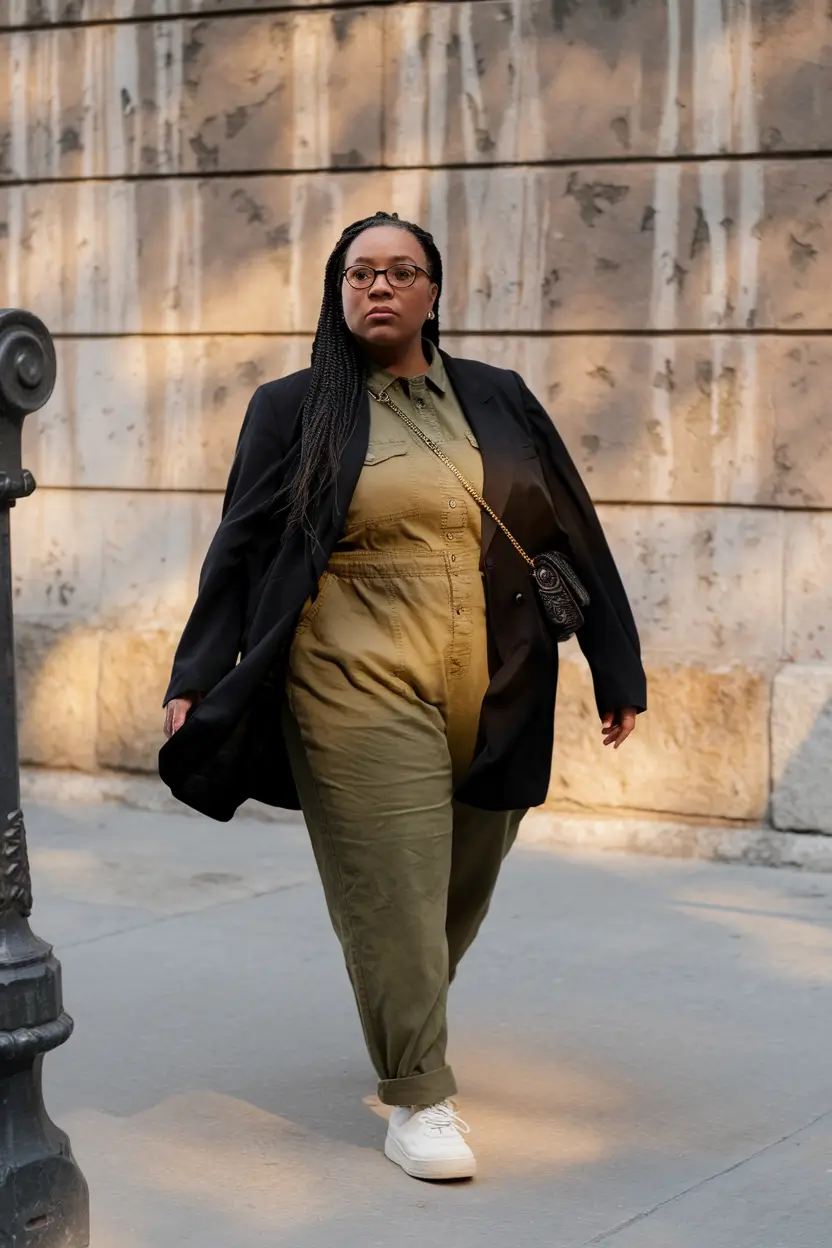 curvy fall outfits 2025 Urban Utility with a Twist