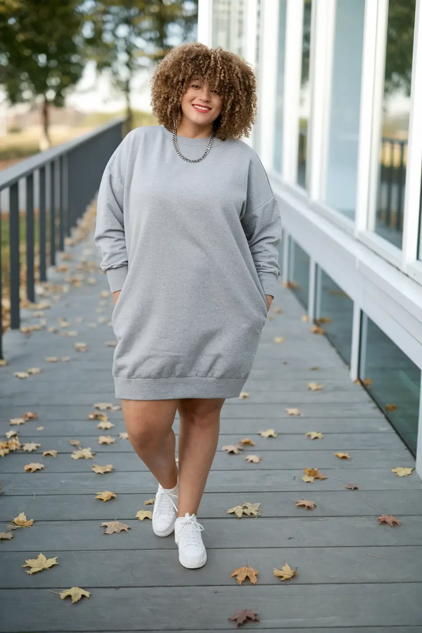 fall plus size capsule wardrobe ideas 2025 Minimalist Off-Duty Comfort