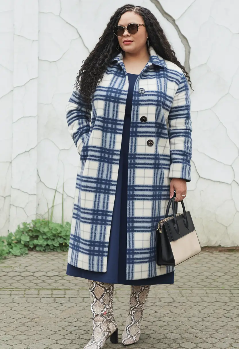 fall plus size capsule wardrobe ideas 2025 Refined Statement Outerwear