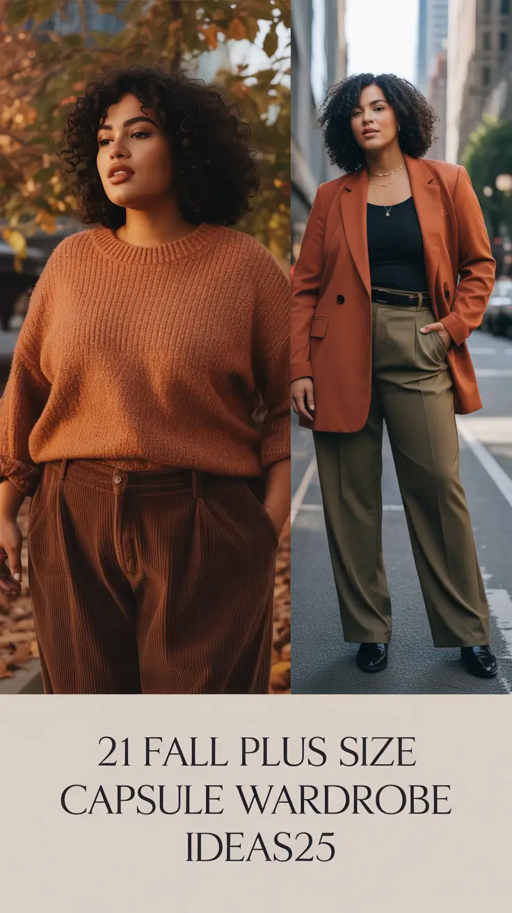 Fall Plus Size Capsule Wardrobe Ideas 2025: Fashion-Forward Looks for Fall Travel & Work