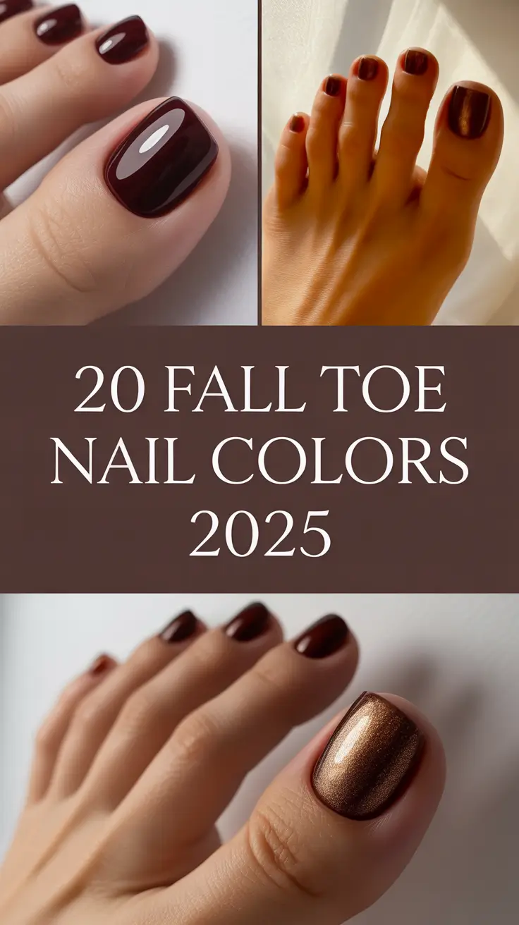 Fall Toe Nail Colors 2025: Inspiring Autumn Pedicure Ideas for Every Mood
