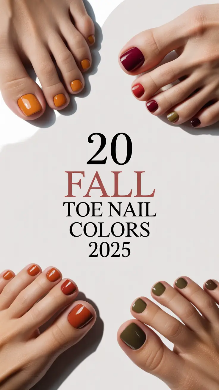 Fall Toe Nail Colors 2025: Inspiring Autumn Pedicure Ideas for Every Mood