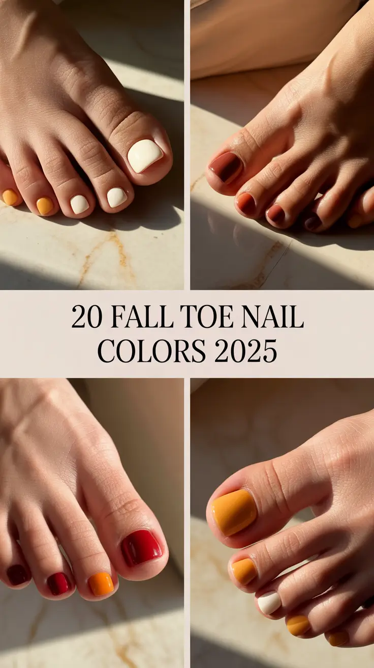 Fall Toe Nail Colors 2025: Inspiring Autumn Pedicure Ideas for Every Mood