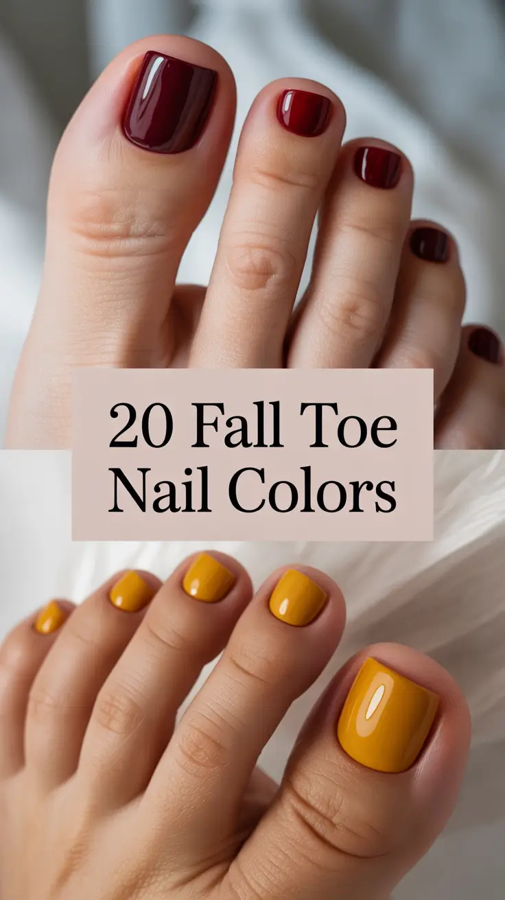 Fall Toe Nail Colors 2025: Inspiring Autumn Pedicure Ideas for Every Mood