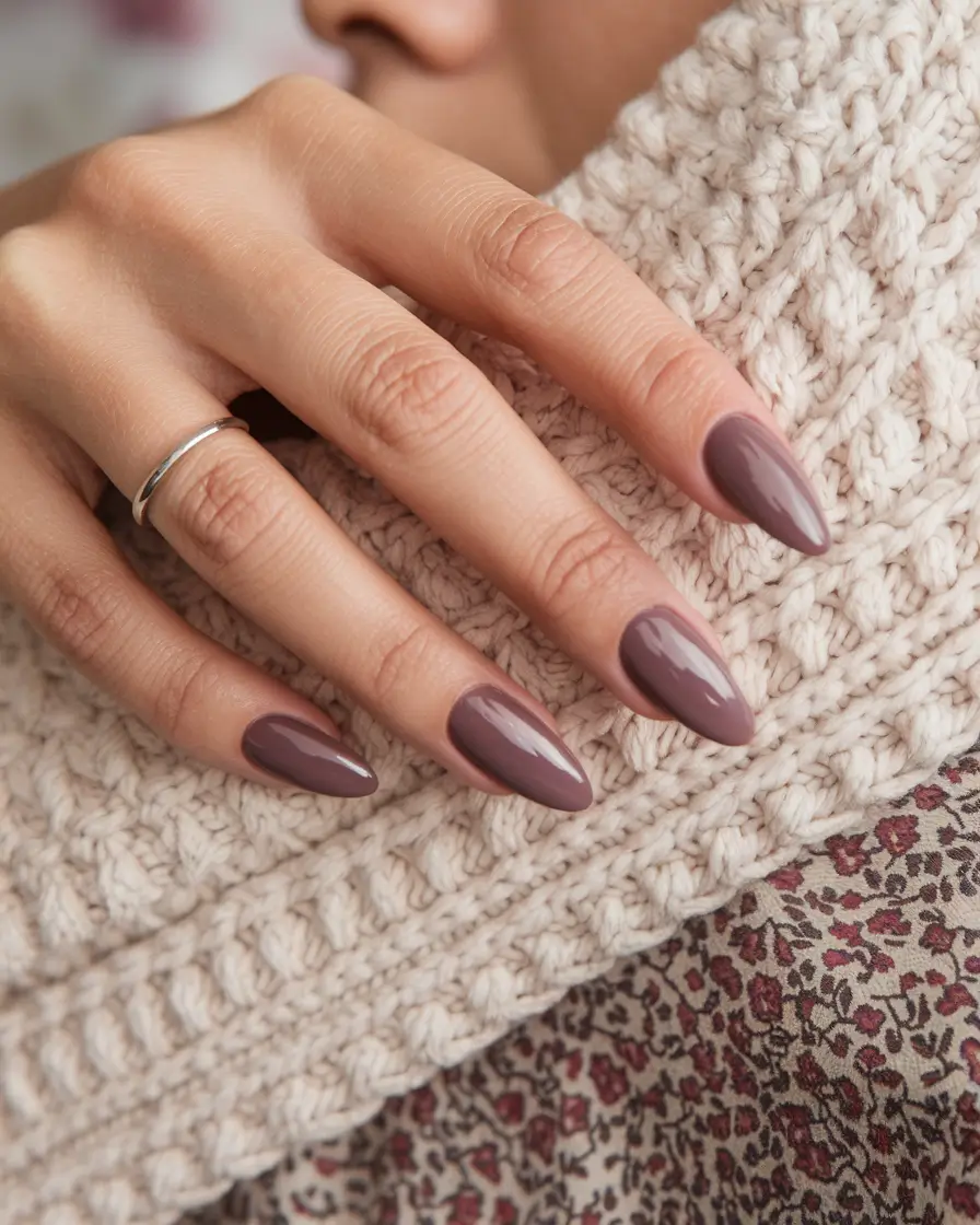 fall gel short Cozy Mauve for Soft Fall Days