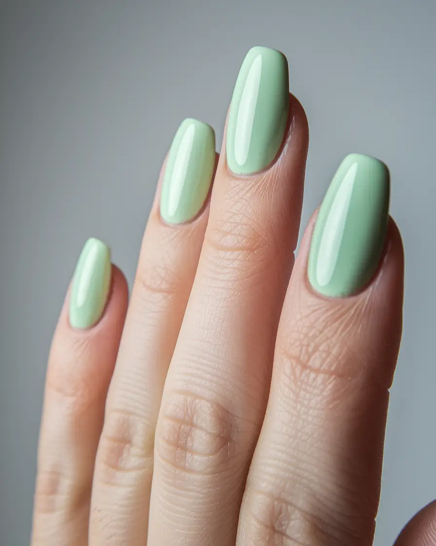 september nails color fall 2025 Soft Sage that Still Feels Fall