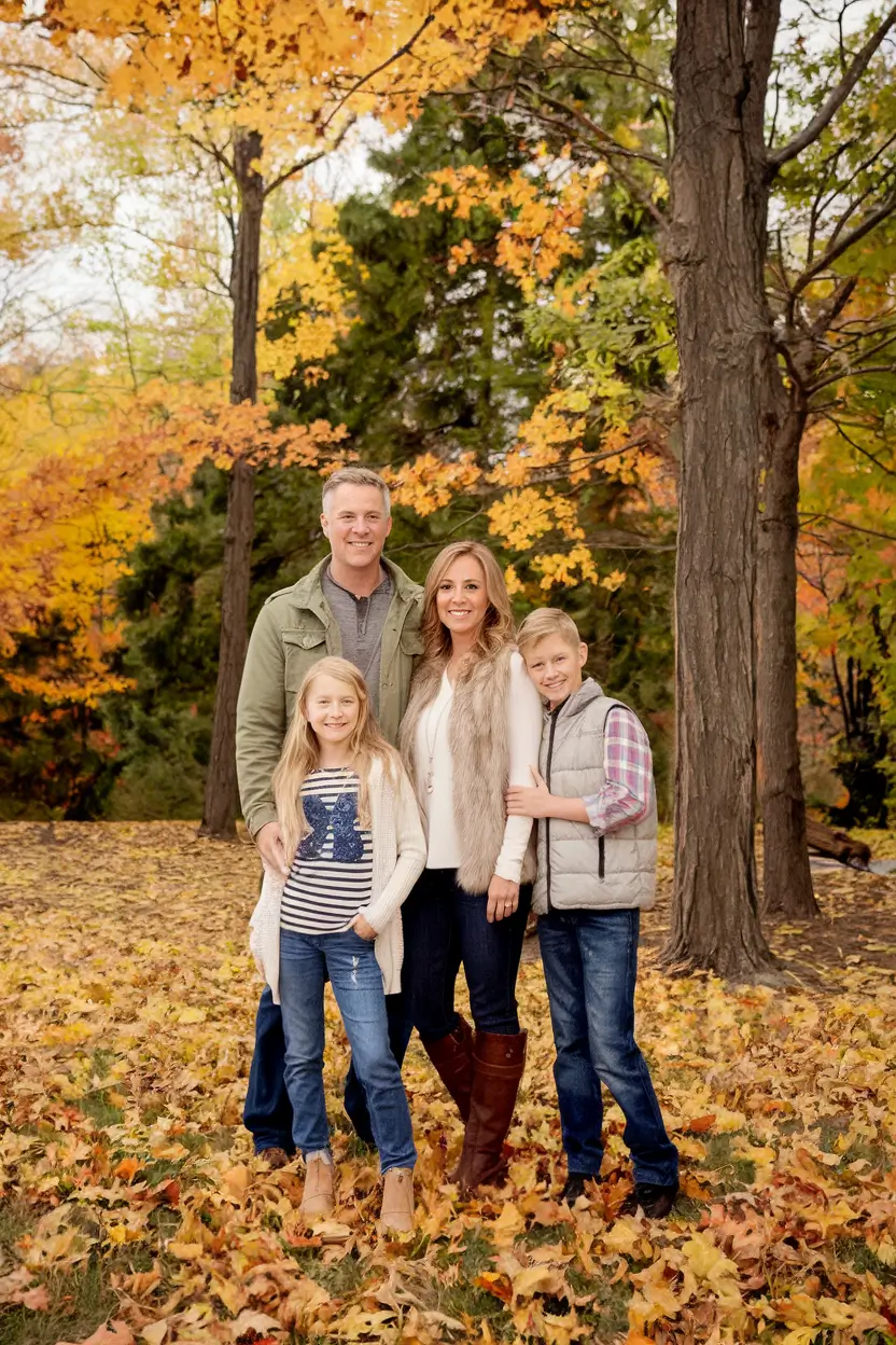 fall family photo outfits 2025 Layered Neutrals with Cozy Luxe Texture
