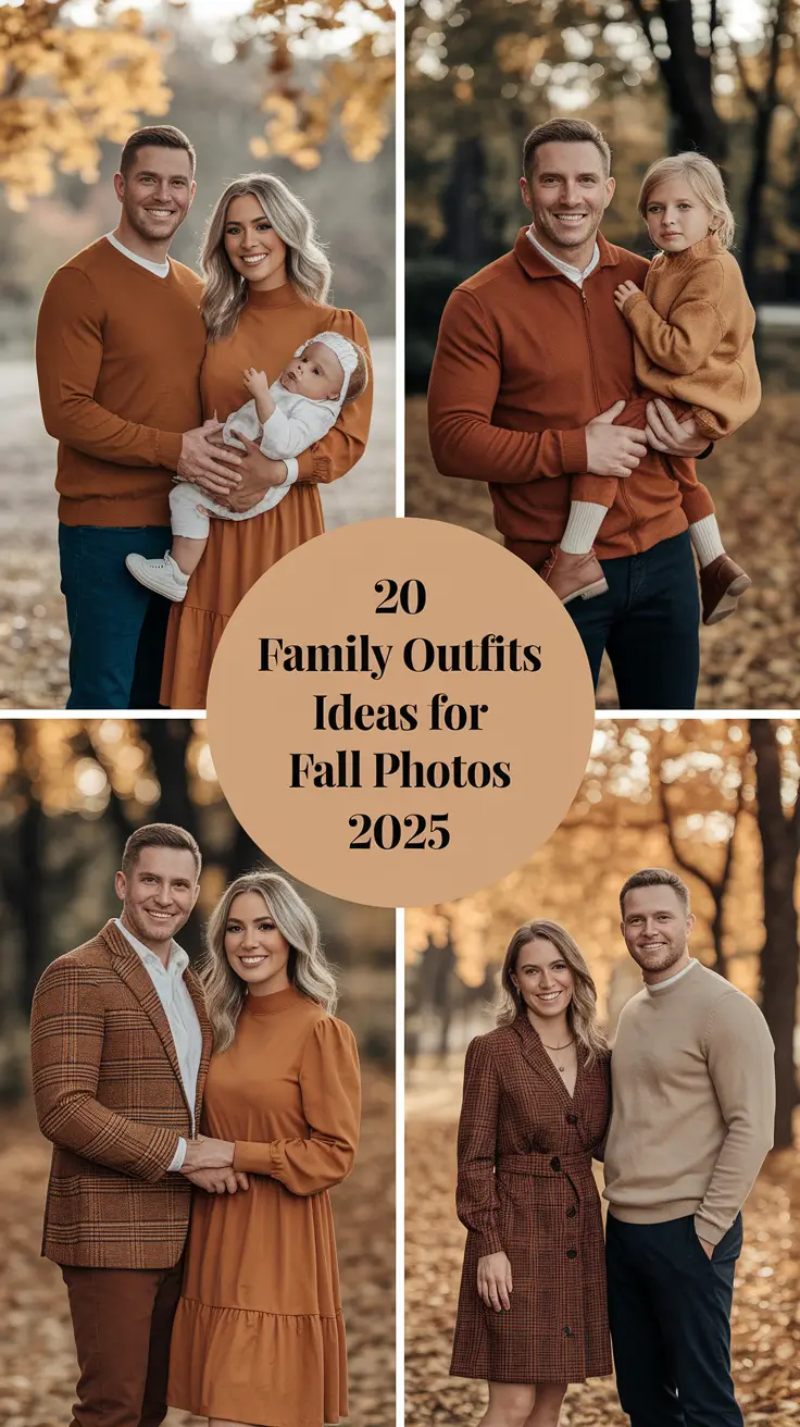 Family Outfits Ideas for Fall Photos 2025: Cozy Color Combos and Stylish Inspo for Every Family