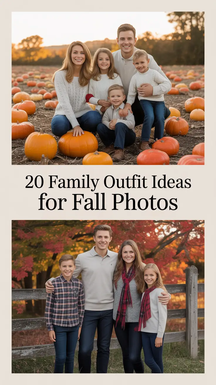 Family Outfits Ideas for Fall Photos 2025: Cozy Color Combos and Stylish Inspo for Every Family