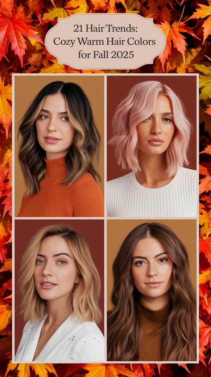 Hair Trends: Cozy Warm Hair Colors for Fall 2025