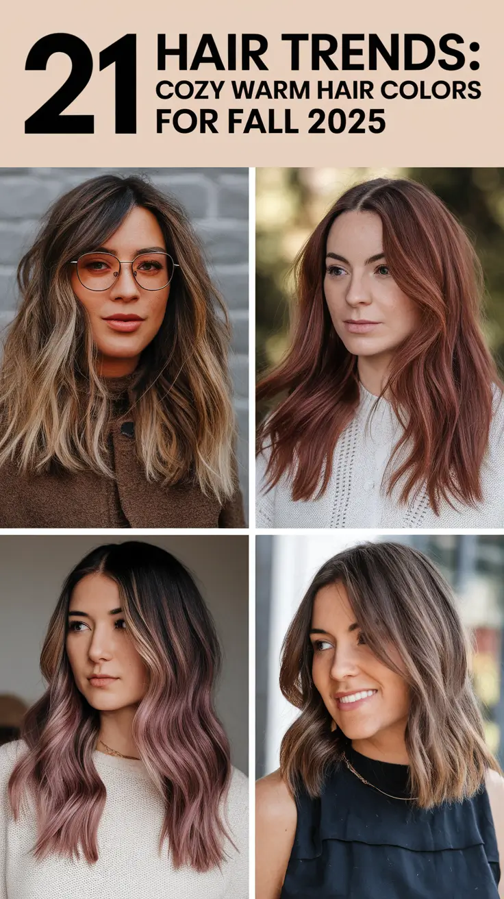 Hair Trends: Cozy Warm Hair Colors for Fall 2025