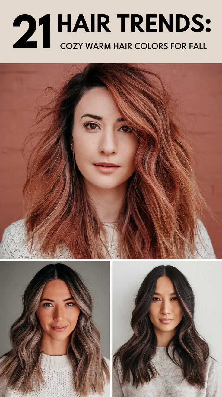 Hair Trends: Cozy Warm Hair Colors for Fall 2025