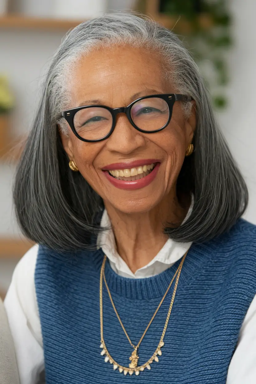 Fall haircuts for women over 60 Timeless Volume With a Soft Mid-Length Curve