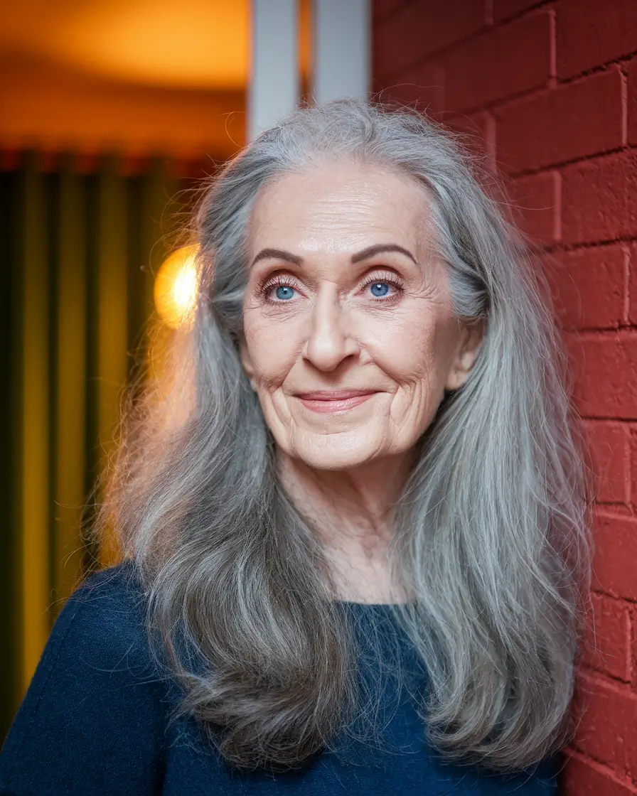 Fall haircuts for women over 60 Mid-Length Silvery Volume