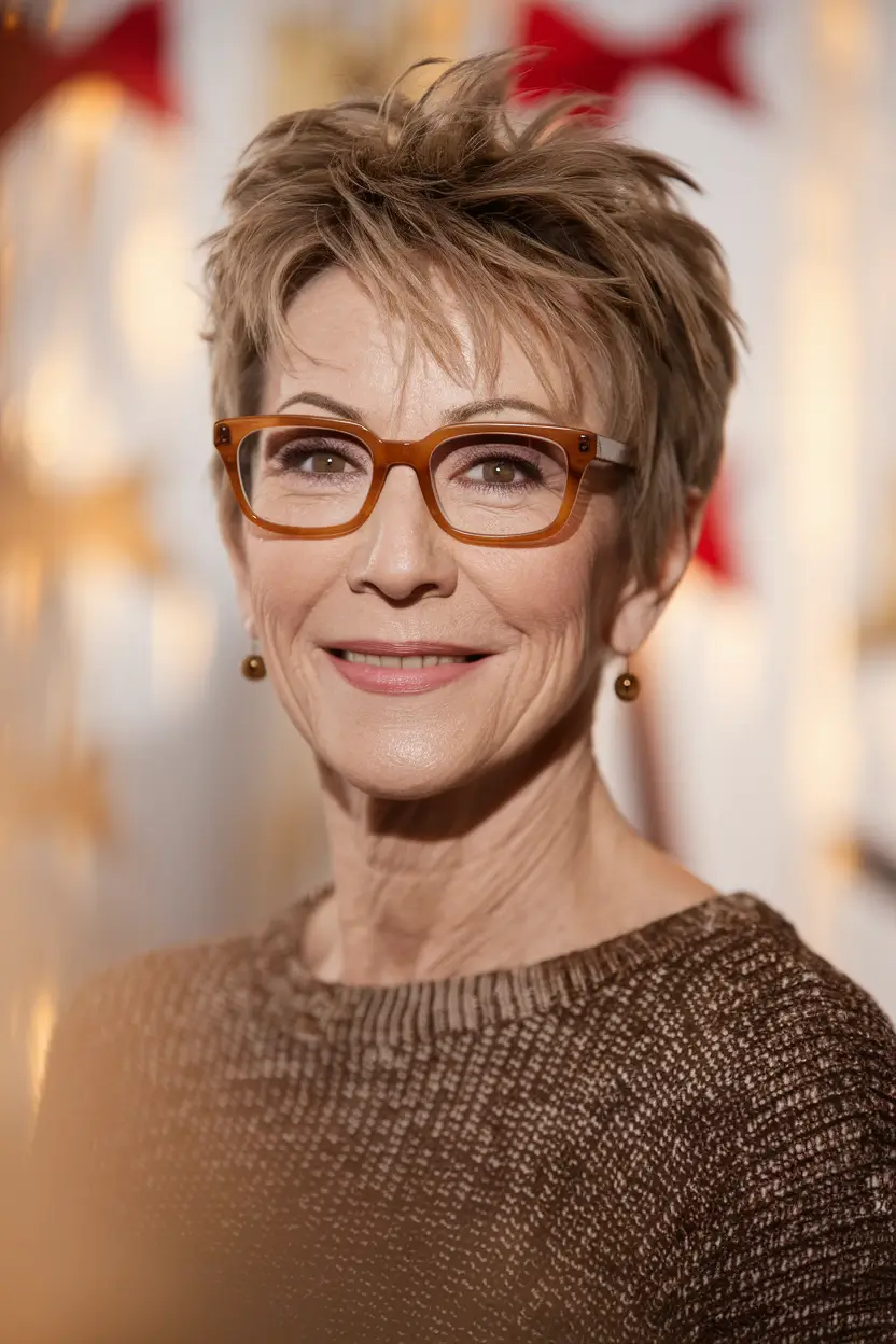 Fall haircuts for women over 60 Textured Layers With a Flirty Pixie Vibe