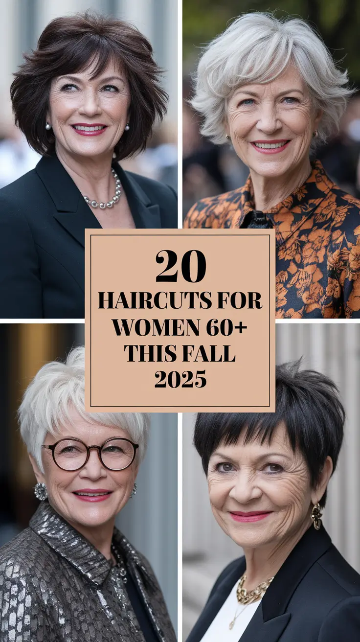 Timeless Haircuts for Women 60+ This Fall 2025: From Pixies to Long Shags