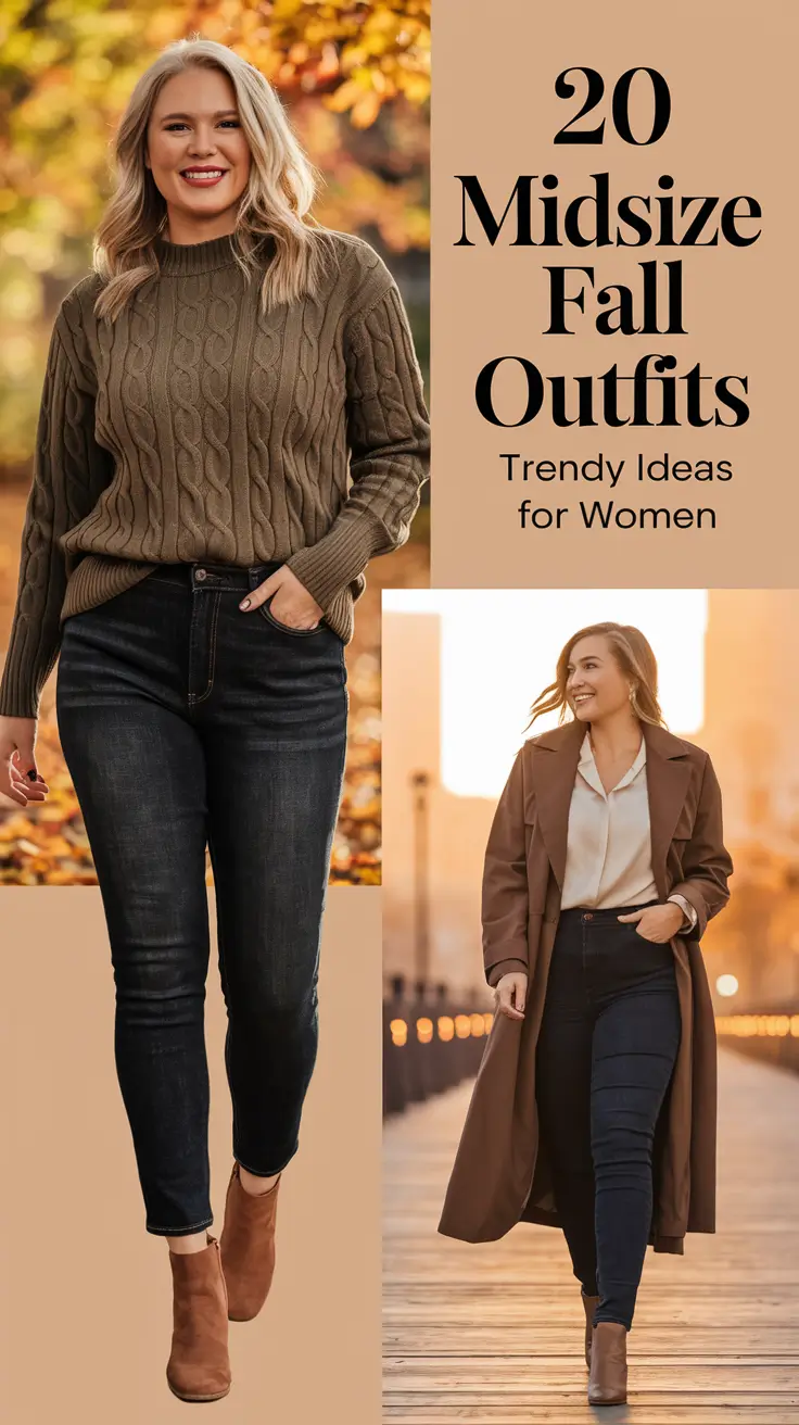 Midsize Fall 2025 Outfits — Trendy & Comfy Looks for Every Occasion