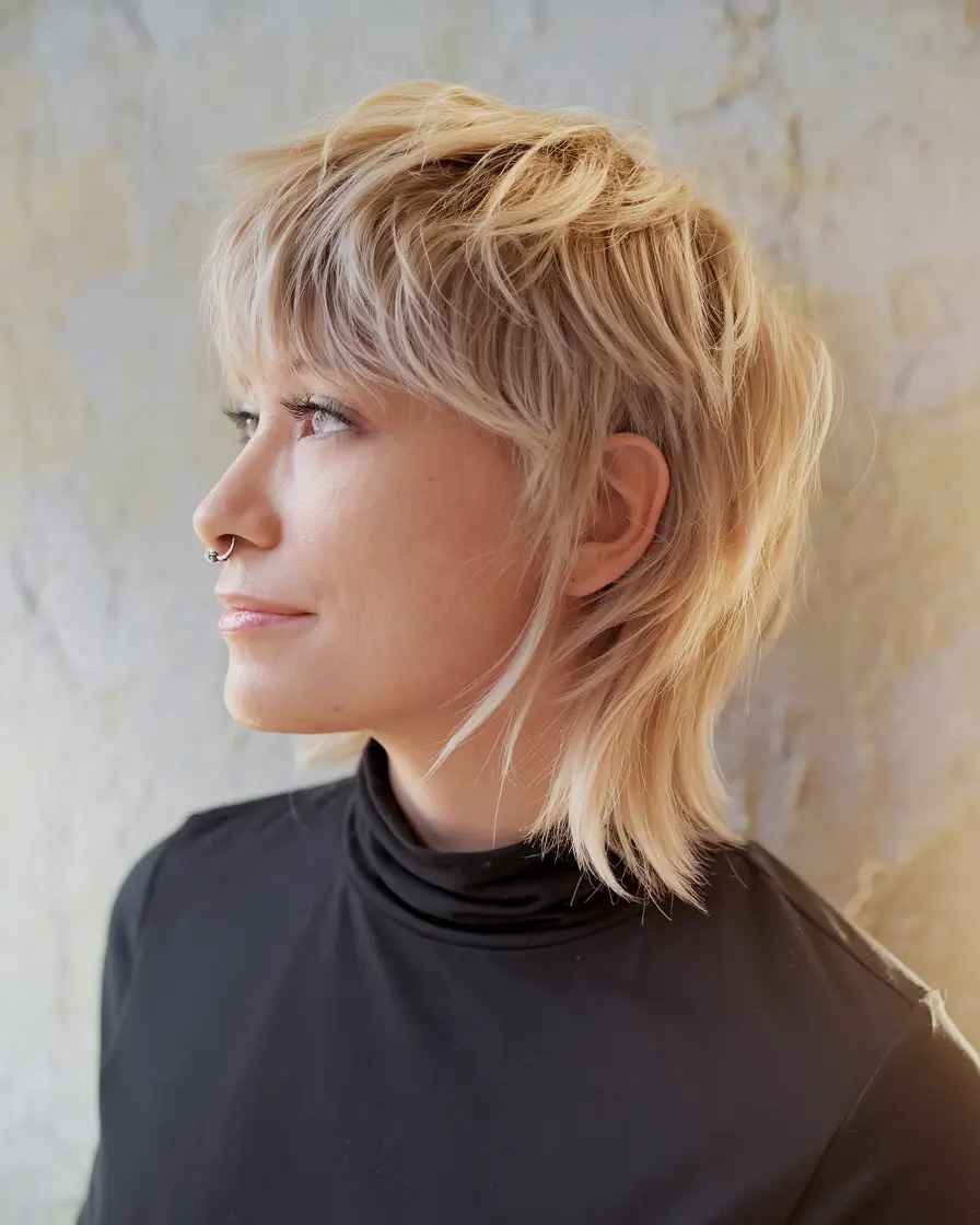 Modern hairstyle for Fall Hair 2025 Edgy Mullet Revival