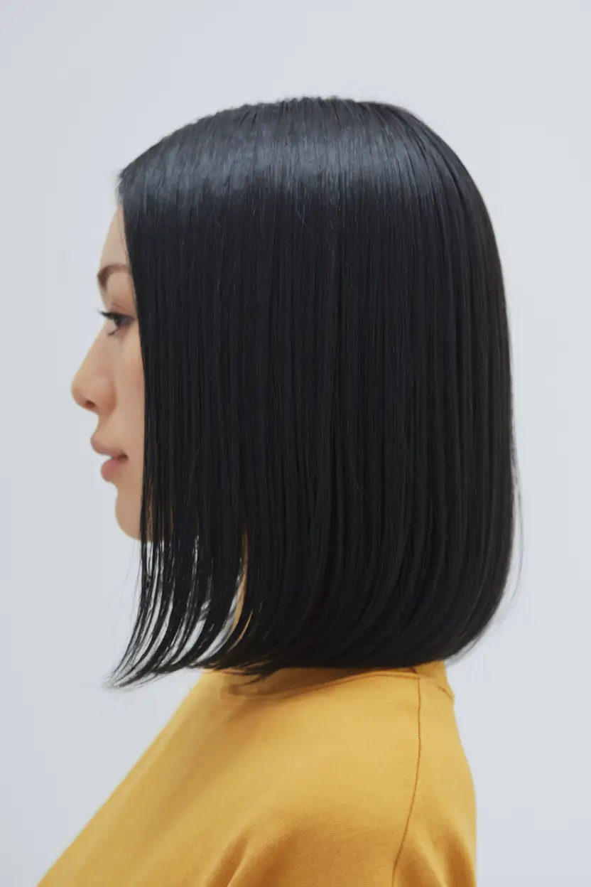 Modern hairstyle for Fall Hair 2025 Sleek Graphite Precision Bob
