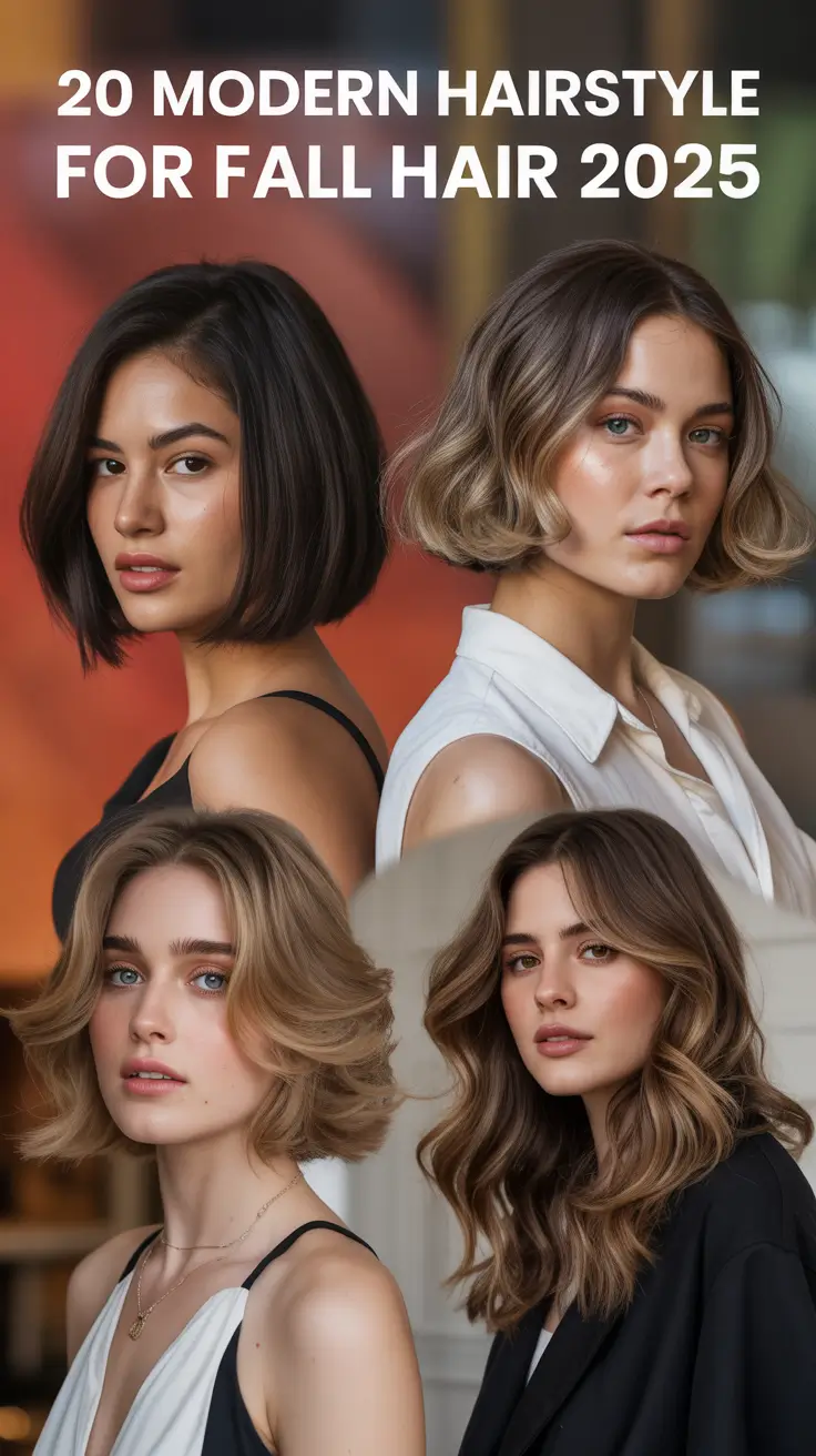 Modern Hairstyle for Fall Hair 2025: Fresh Cuts and Color Ideas You'll Want to Try This Season