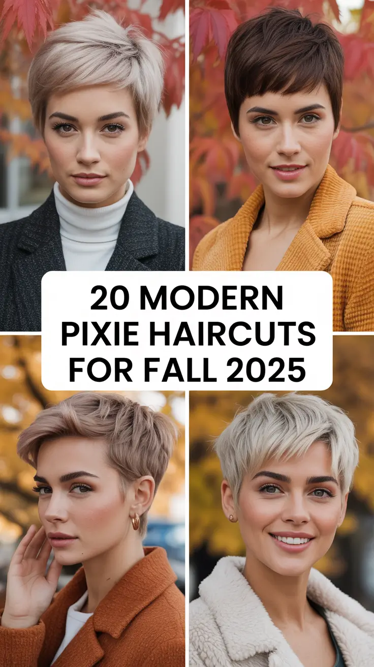 Modern Pixie Haircuts for Fall 2025: Bold Styles, Chic Colors & Fresh Hair Ideas