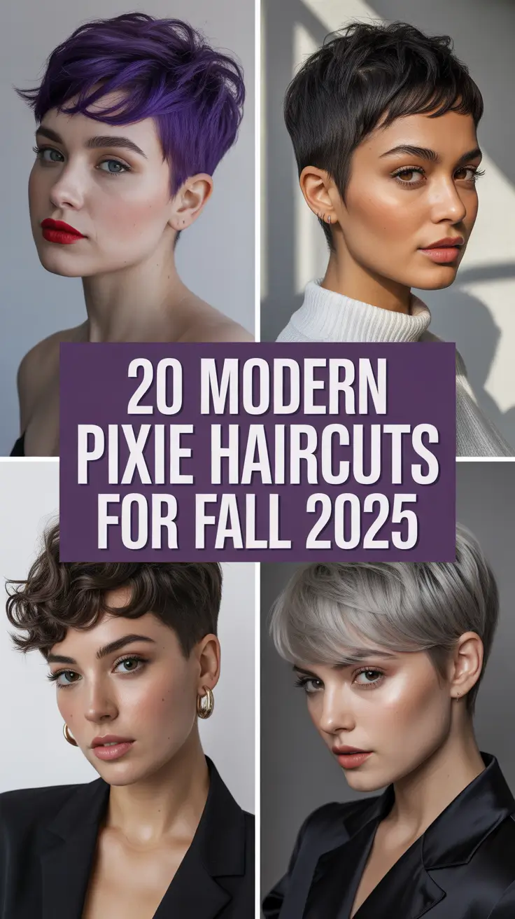 Modern Pixie Haircuts for Fall 2025: Bold Styles, Chic Colors & Fresh Hair Ideas