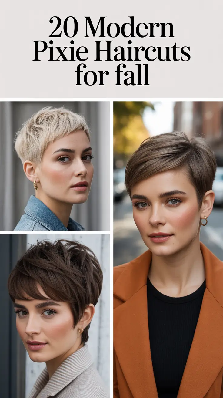 Modern Pixie Haircuts for Fall 2025: Bold Styles, Chic Colors & Fresh Hair Ideas