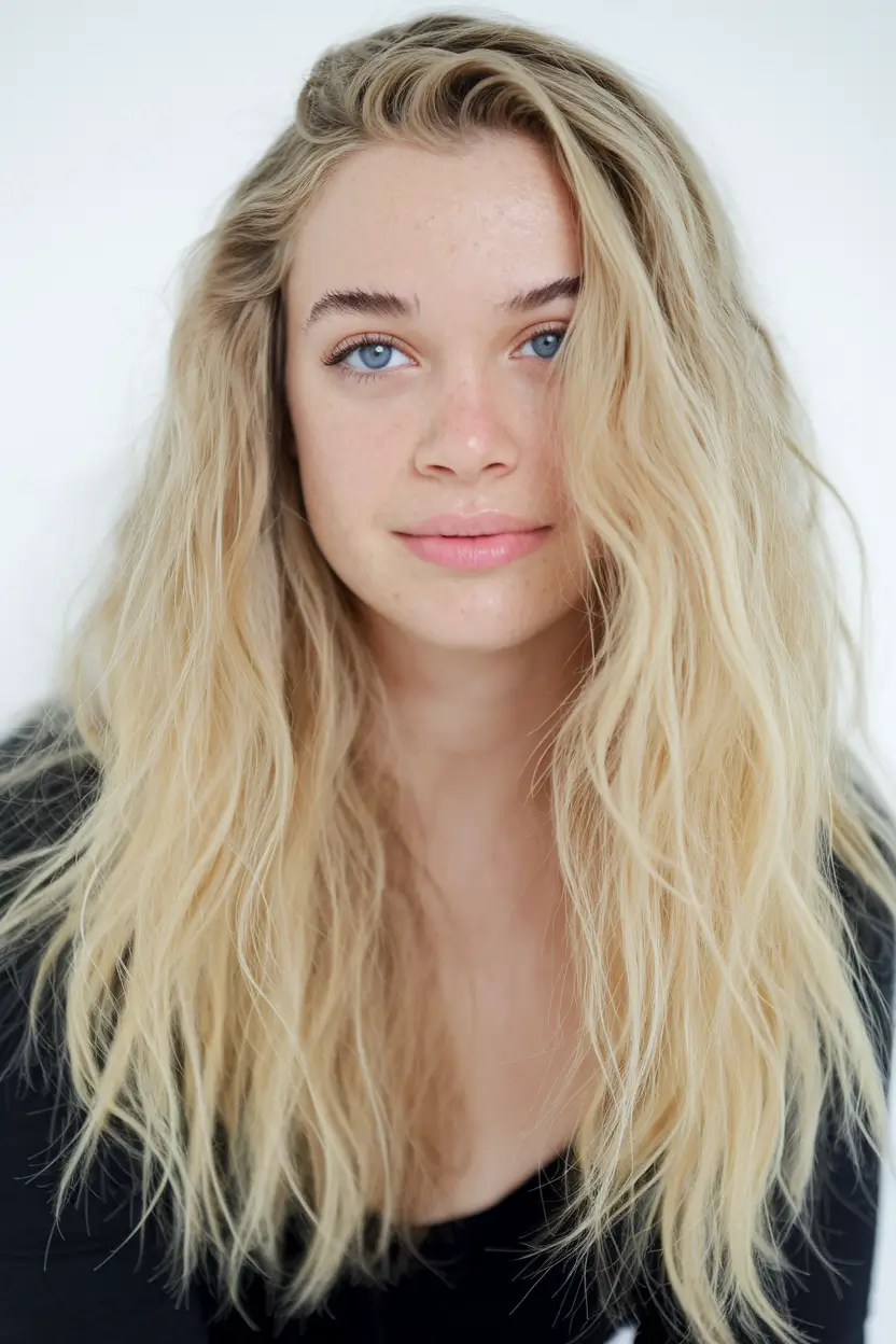 low lights caramel haircolor+Sun-Drenched Texture with Baby Blonde Energy