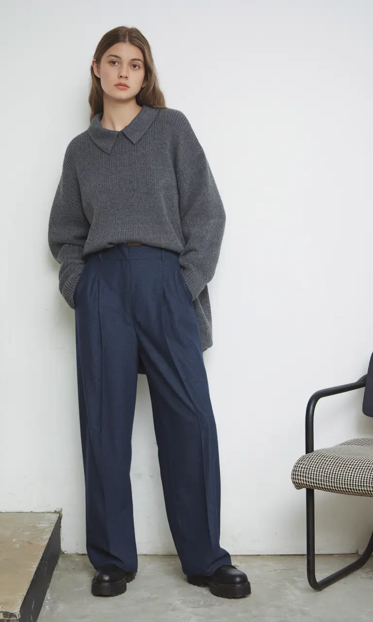 2025 women casual Modern Minimalism With a Scholarly Twist