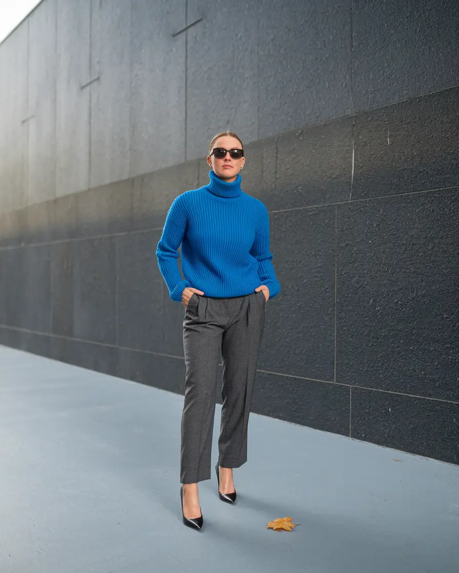 fall office outfits for women 2025 Electric Color Meets Classic Structure
