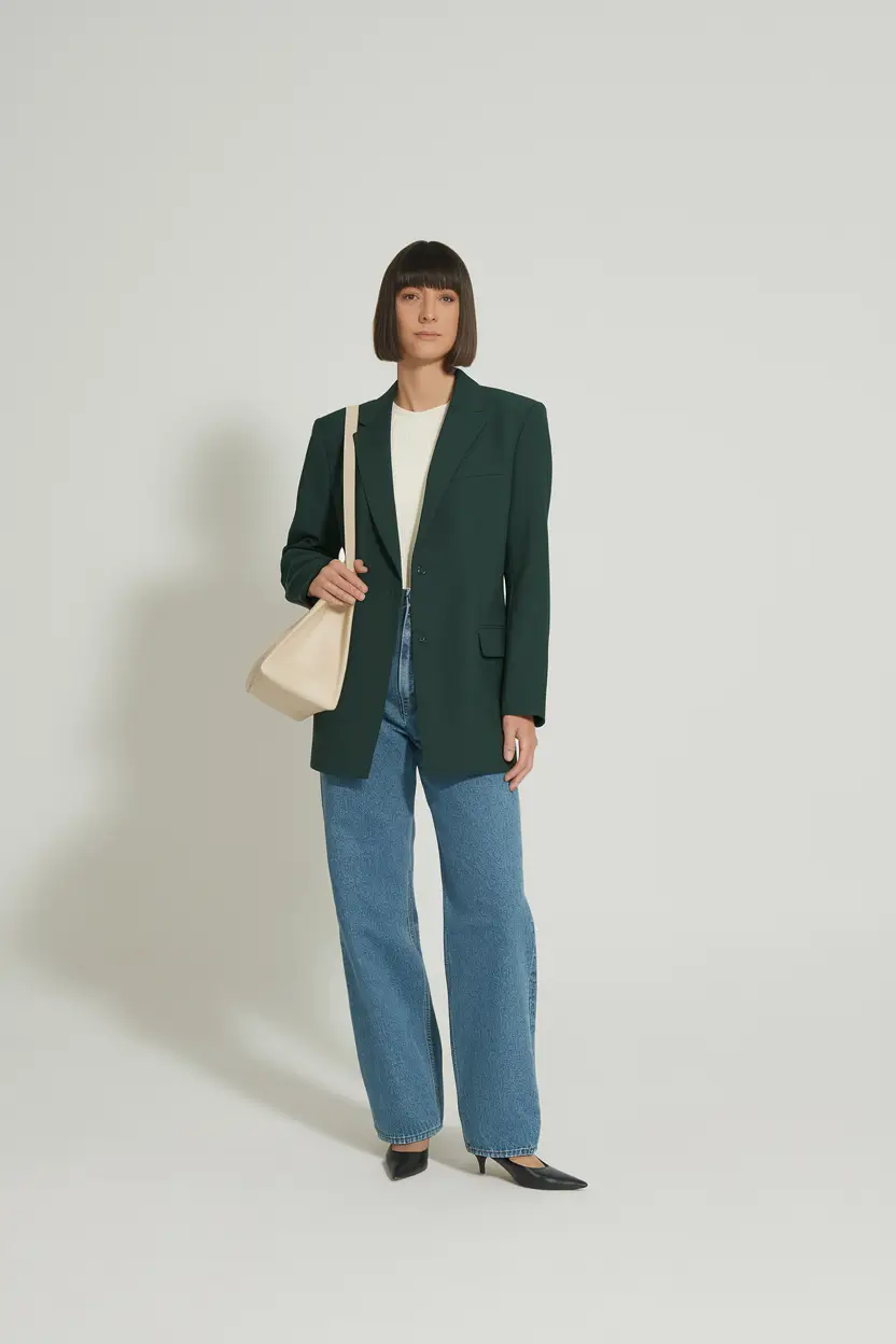 fall office outfits for women 2025 Clean Lines, Casual Jeans, and Structure