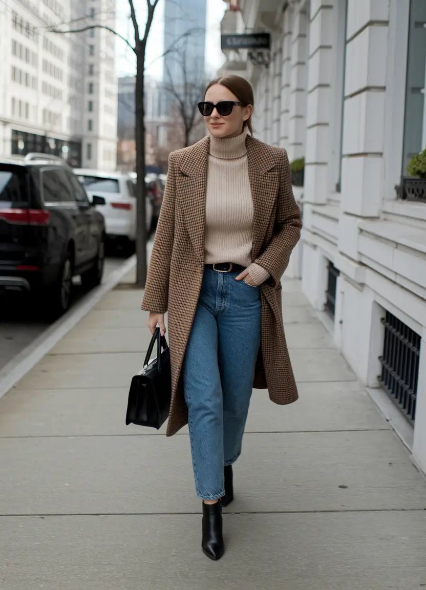fall office outfits for women 2025 Timeless Neutrals with a Touch of Downtown Cool