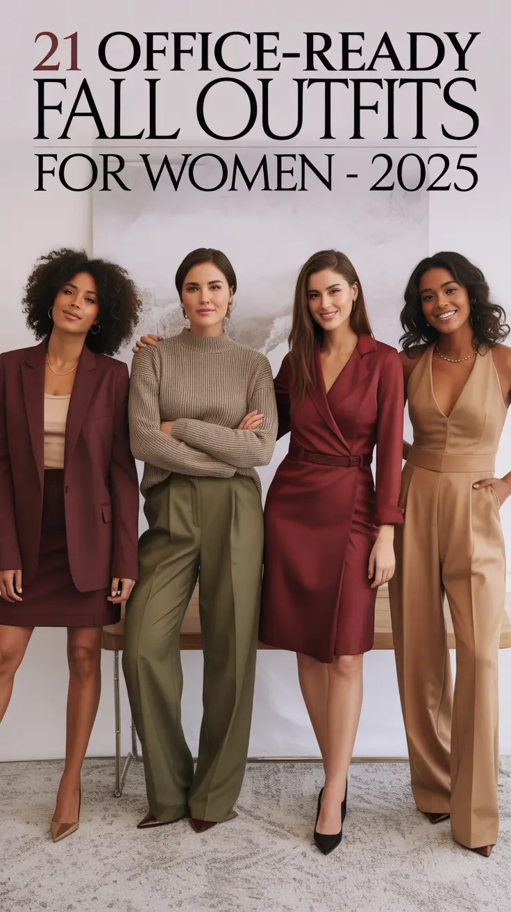 Office-Ready Fall Outfits for Women – 2025: From Casual Jeans to Business-Classy Looks