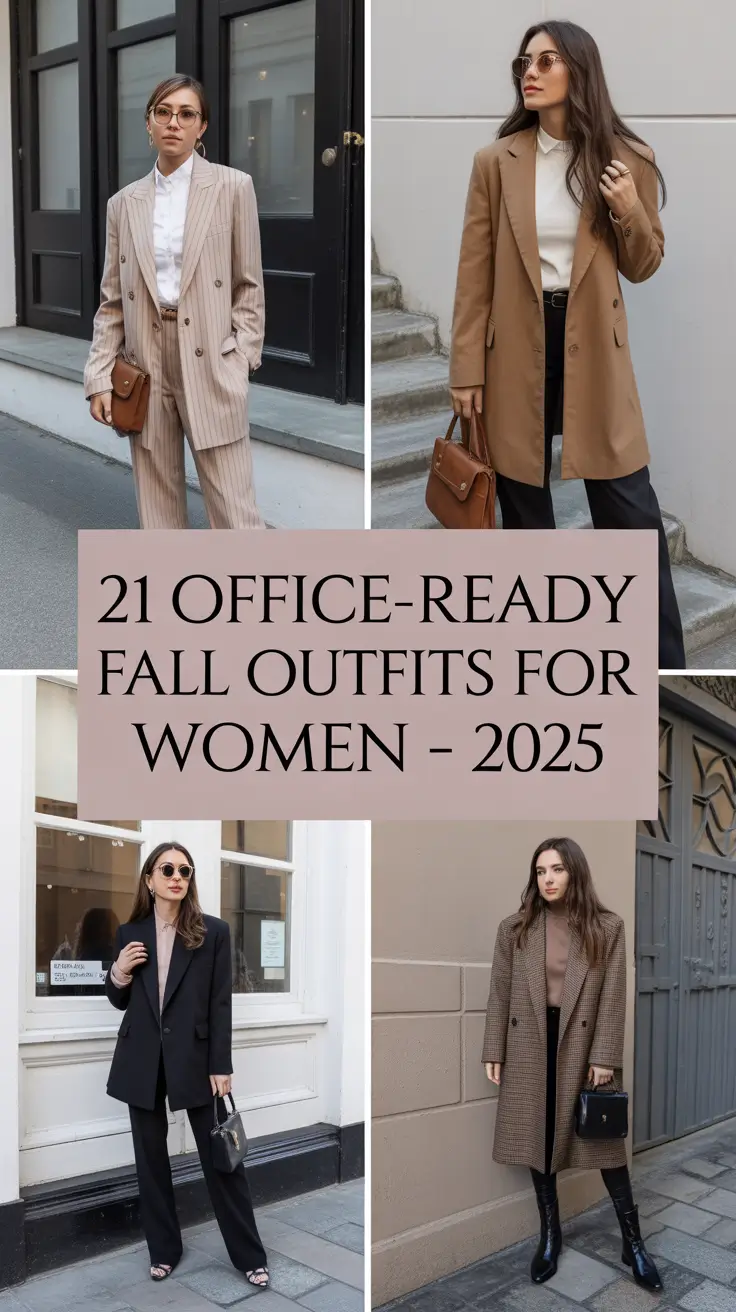 Office-Ready Fall Outfits for Women – 2025: From Casual Jeans to Business-Classy Looks