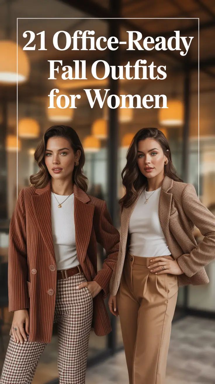 Office-Ready Fall Outfits for Women – 2025: From Casual Jeans to Business-Classy Looks