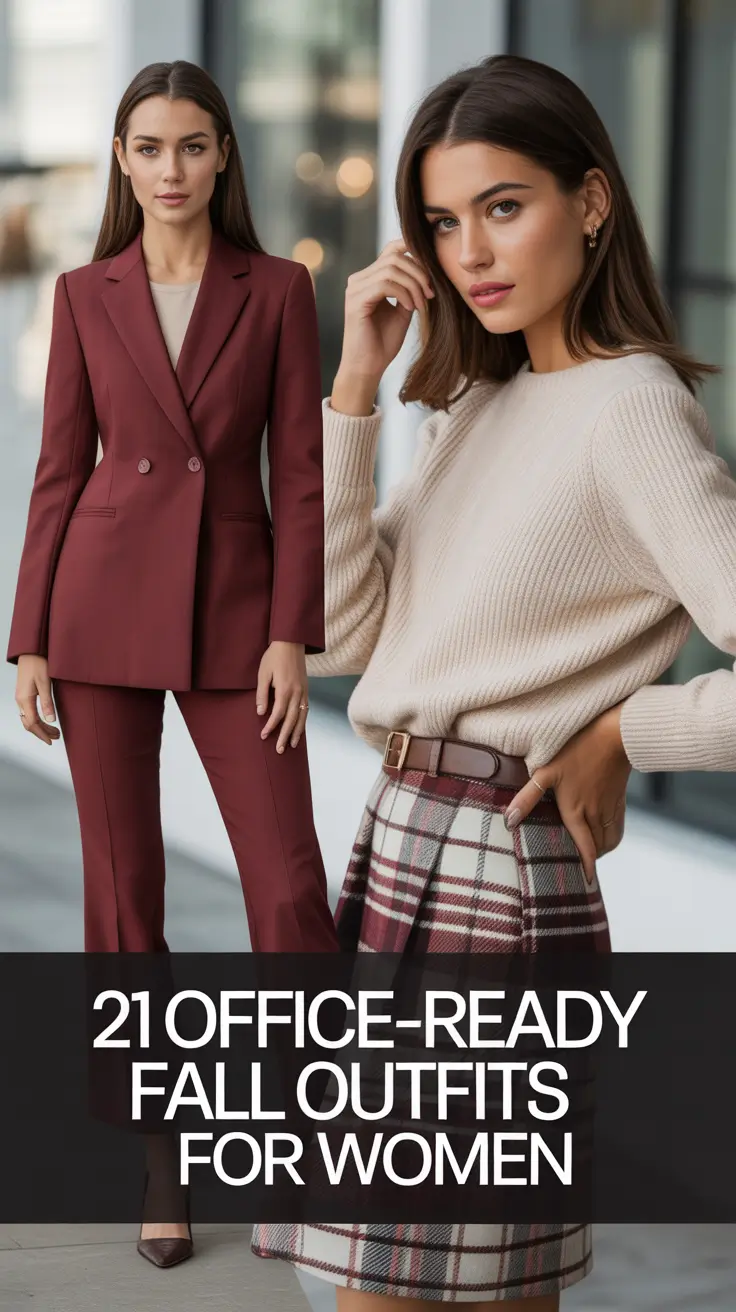 Office-Ready Fall Outfits for Women – 2025: From Casual Jeans to Business-Classy Looks
