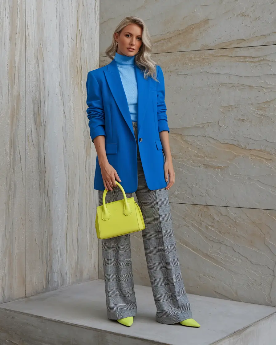 fall work outfits for women amazon+Bright Blazer and Neon Accessories for the Win