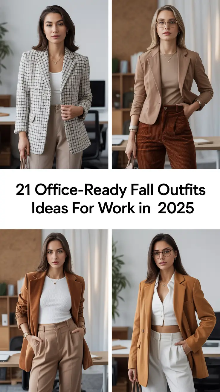 Office-Ready Fall Outfits Ideas for Work in 2025 That Blend Business Style and Casual Ease