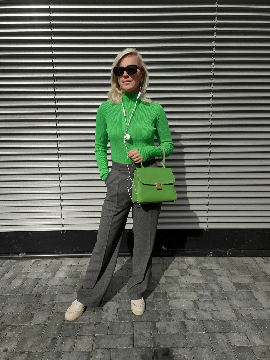 On-Trend Fall outfits Ideas 2025 Lime Pop with Office-Ready Cool