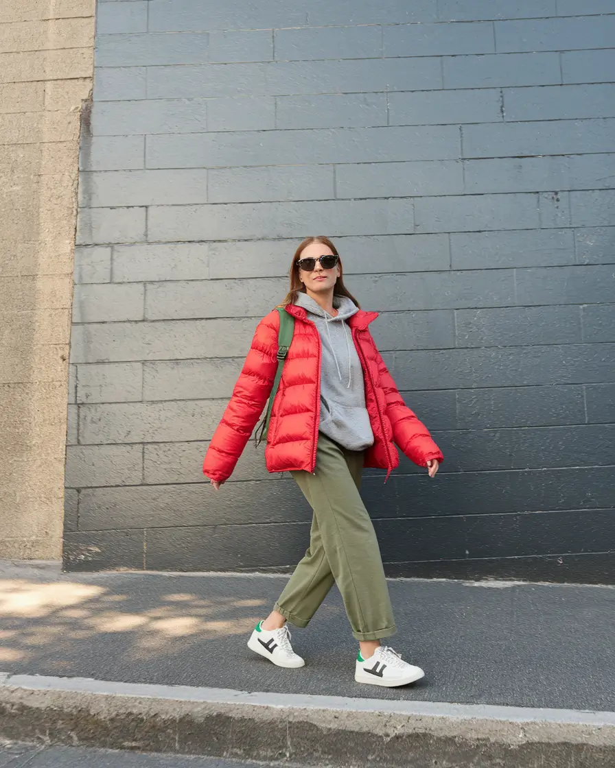 On-Trend Fall outfits Ideas 2025 Sporty Utility in Urban Red