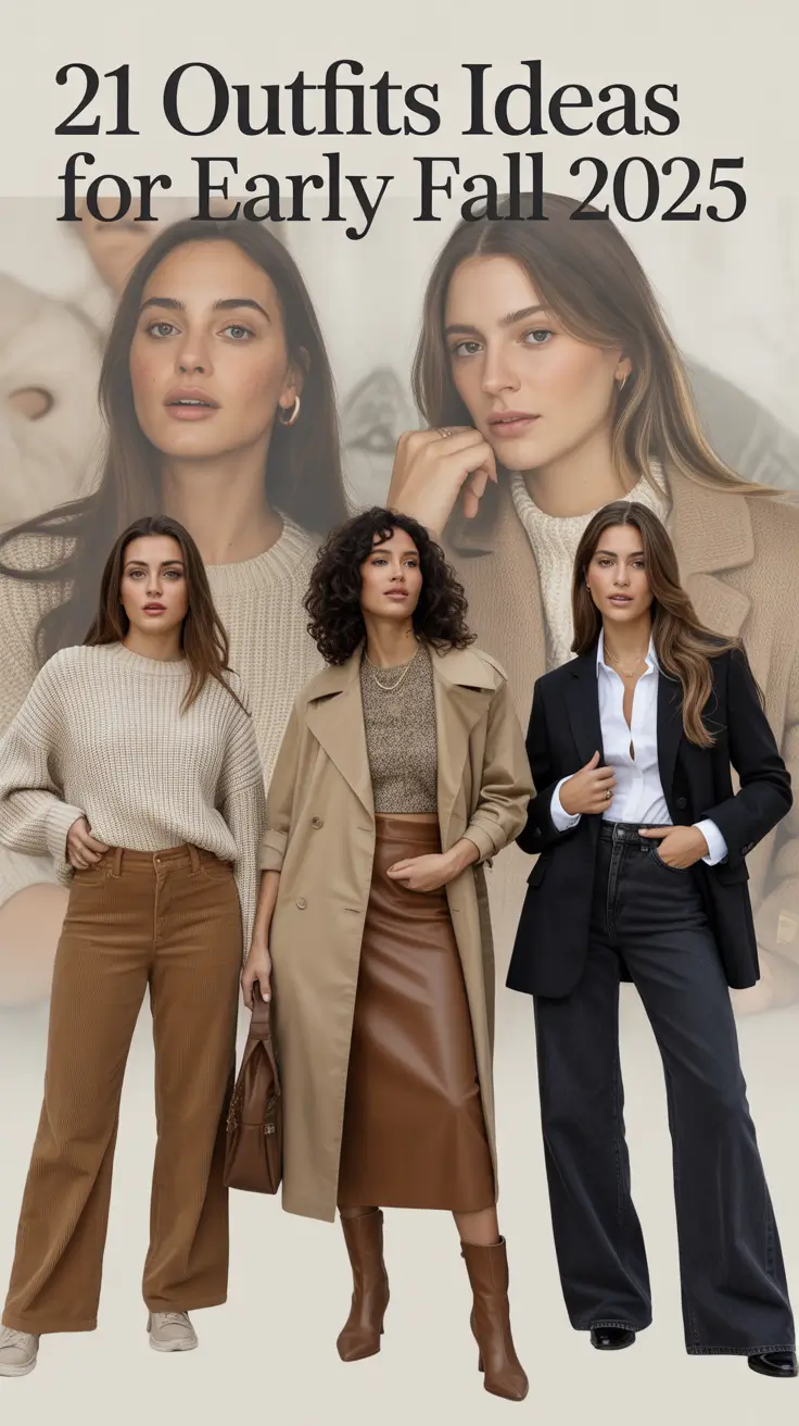 Fresh & Chic Outfits Ideas for Early Fall 2025 to Transition from Late Summer in Style