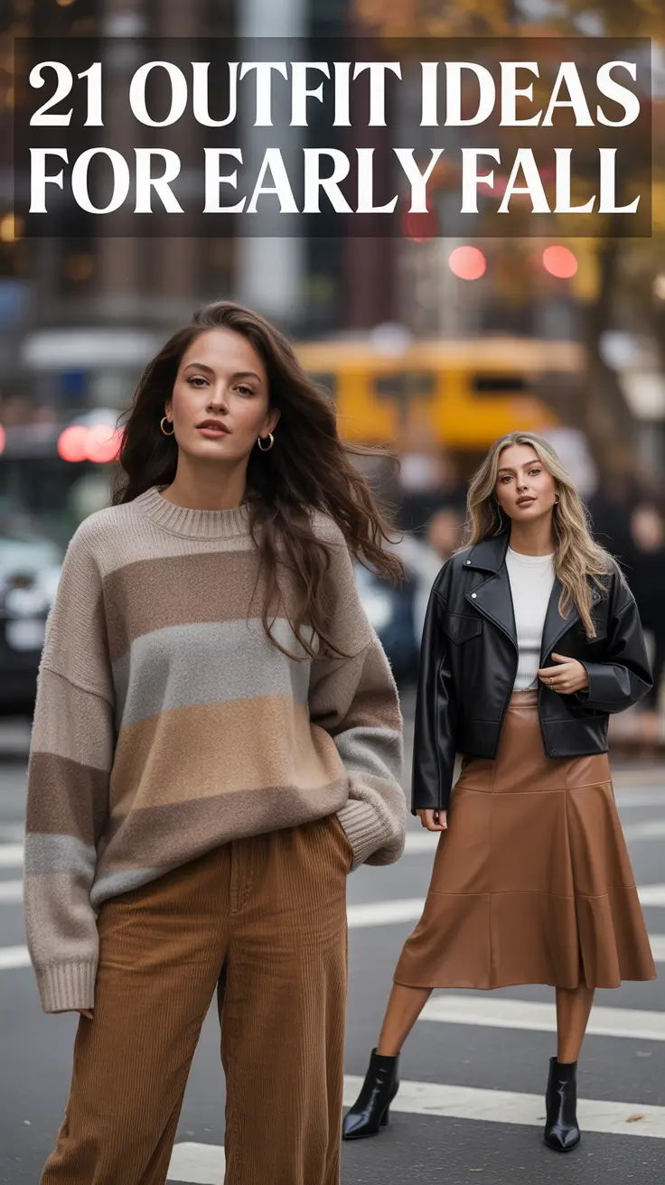 Fresh & Chic Outfits Ideas for Early Fall 2025 to Transition from Late Summer in Style