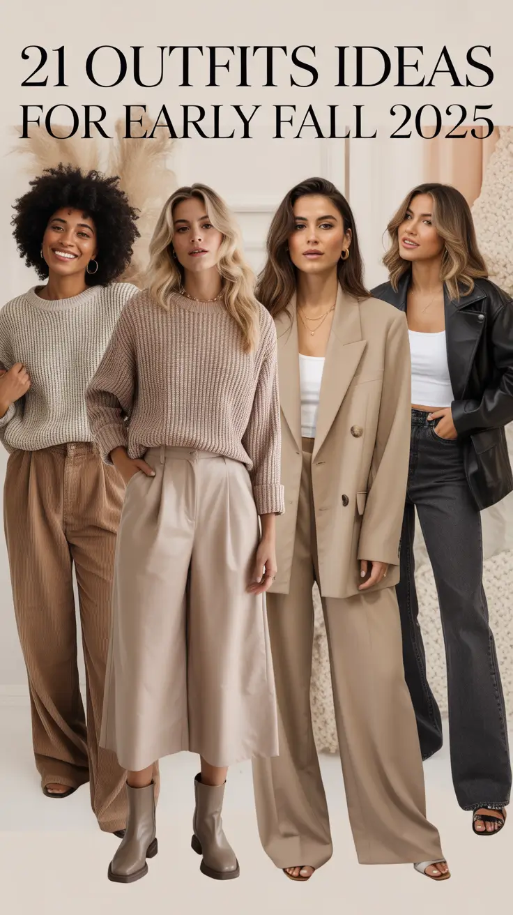 Fresh & Chic Outfits Ideas for Early Fall 2025 to Transition from Late Summer in Style