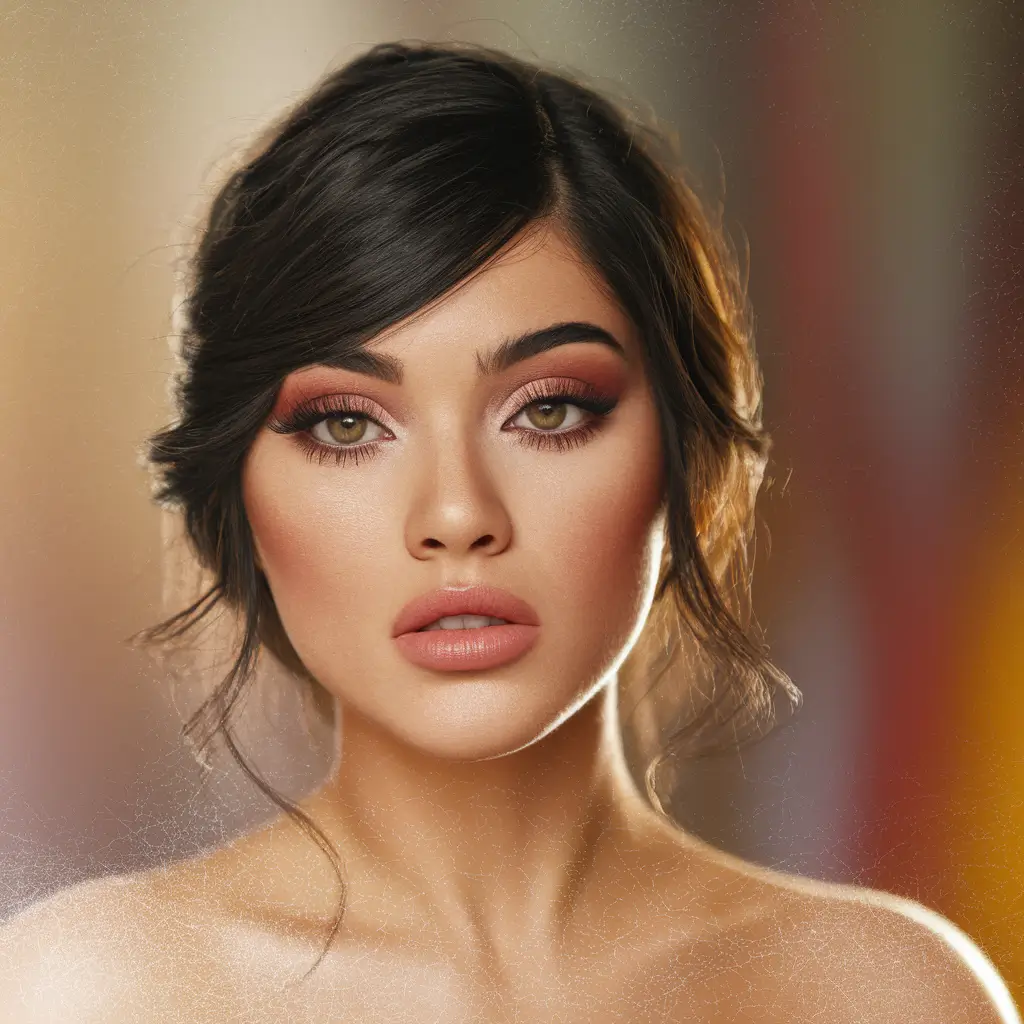 fall haircuts 2025 oval face Classic Soft Updo with S-Curve Bangs