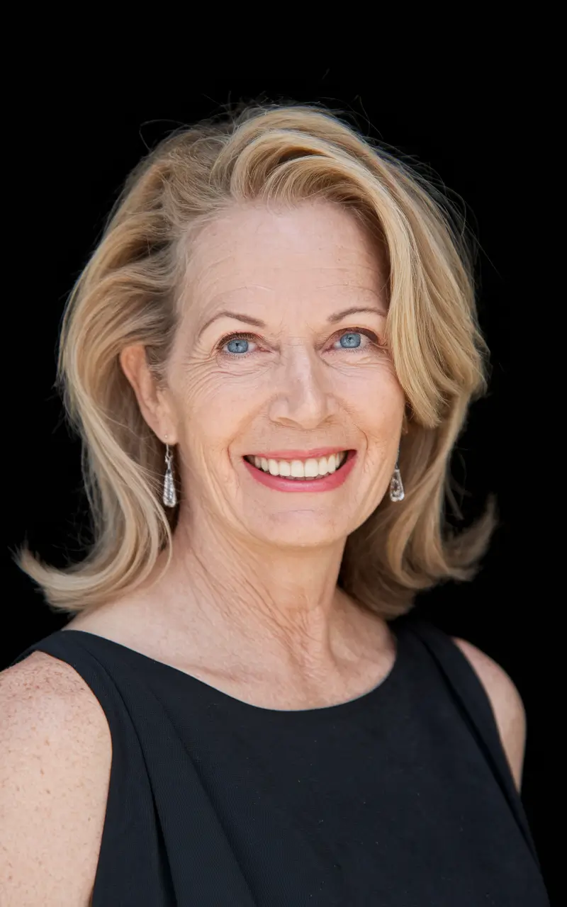 Fall haircuts for women over 50 Golden Swing Bob with Soft Curls