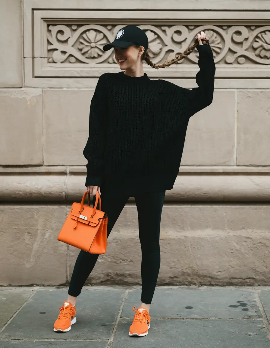fall fashion trends for women 2025 Monochrome Minimalism with a Neon Twist