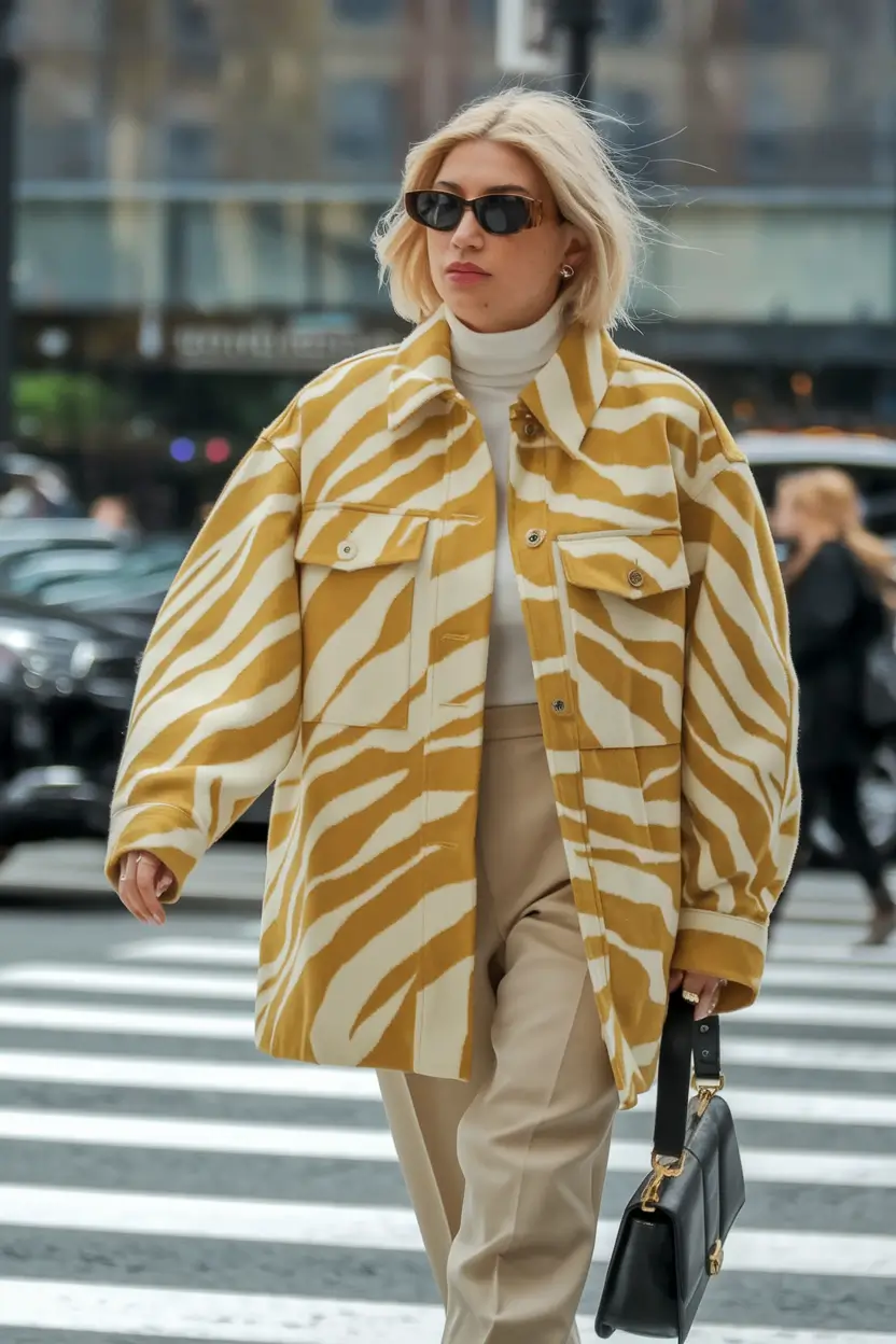 fall 2025 work fashion trends women over 40 Statement Animal Prints with Office-Ready Vibes