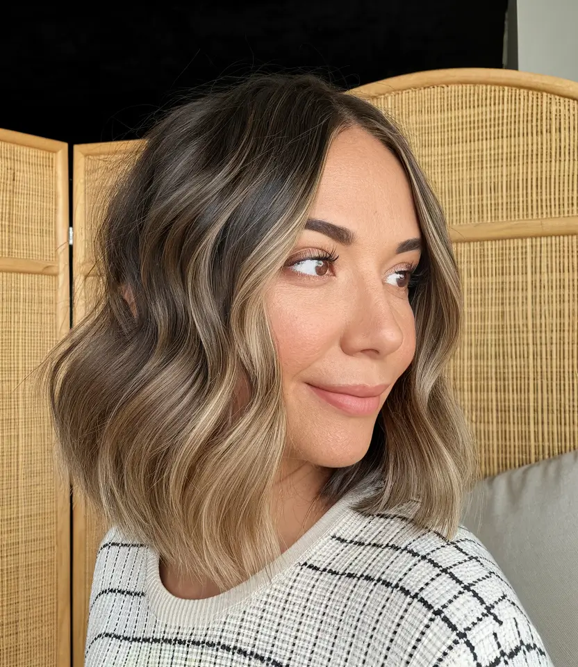 fall hair color ideas money piece trends for blondes 2025