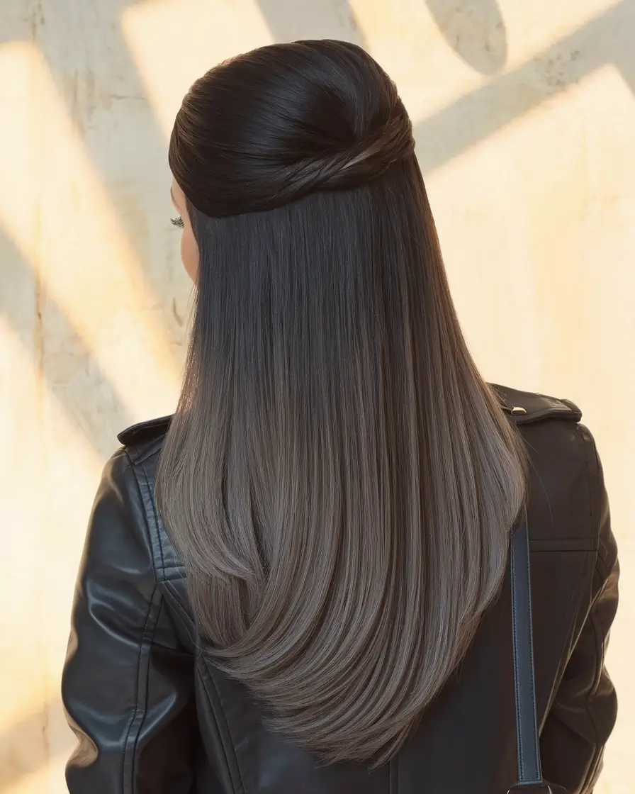 fall hair colors 2025 brunettes with money piece
