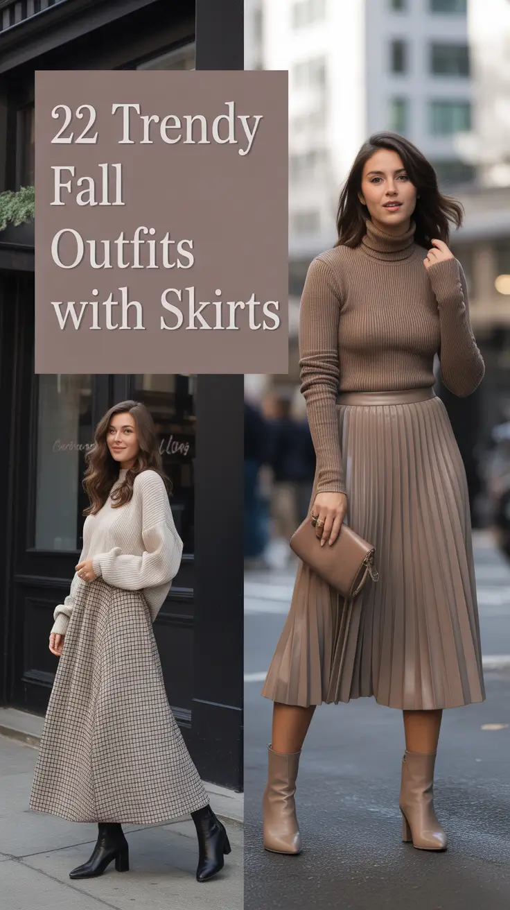 Trendy Fall Outfits With Skirts 2025 That Are Cute, Classy & Made for Real Women